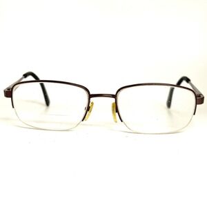 Chesterfield CH869T Titanium Eyeglasses Frames Brown Rectangular Half-Rim‎ 145